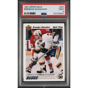 1991 Upper Deck #561 Brendan Shanahan PSA 9 Mint St. Louis Blues - Pop 2
